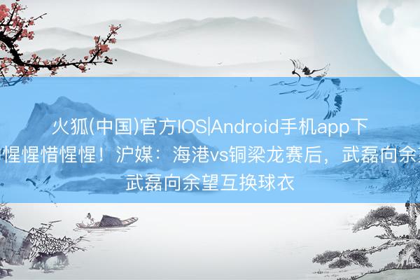火狐(中国)官方IOS|Android手机app下载 7号间的惺惺惜惺惺！沪媒：海港vs铜梁龙赛后，武磊向余望互换球衣