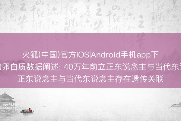 火狐(中国)官方IOS|Android手机app下载 6颗牙齿化石中的卵白质数据阐述: 40万年前立正东说念主与当代东说念主存在遗传关联