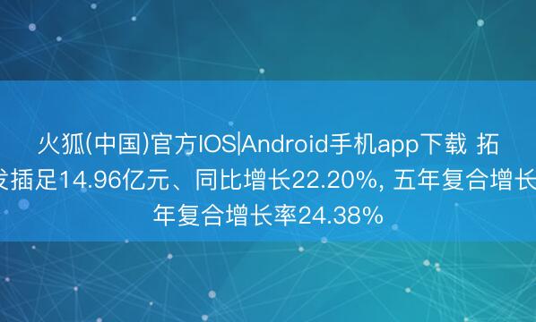 火狐(中国)官方IOS|Android手机app下载 拓普集团研发插足14.96亿元、同比增长22.20%， 五年复合增长率24.38%