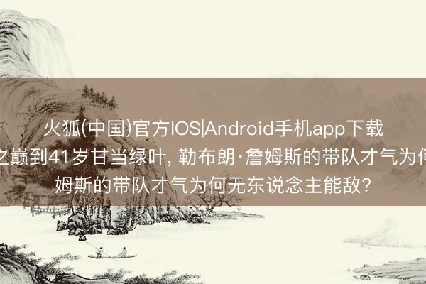 火狐(中国)官方IOS|Android手机app下载 从22岁登上天下之巅到41岁甘当绿叶， 勒布朗·詹姆斯的带队才气为何无东说念主能敌?