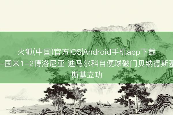 火狐(中国)官方IOS|Android手机app下载 半场-国米1-2博洛尼亚 迪马尔科自便球破门贝纳德斯基立功