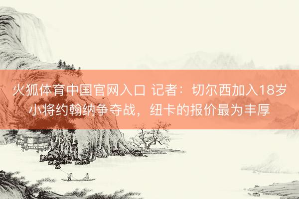 火狐体育中国官网入口 记者：切尔西加入18岁小将约翰纳争夺战，纽卡的报价最为丰厚