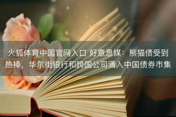 火狐体育中国官网入口 好意思媒:熊猫债受到热捧,华尔街银行和跨国公司涌入中国债券市集